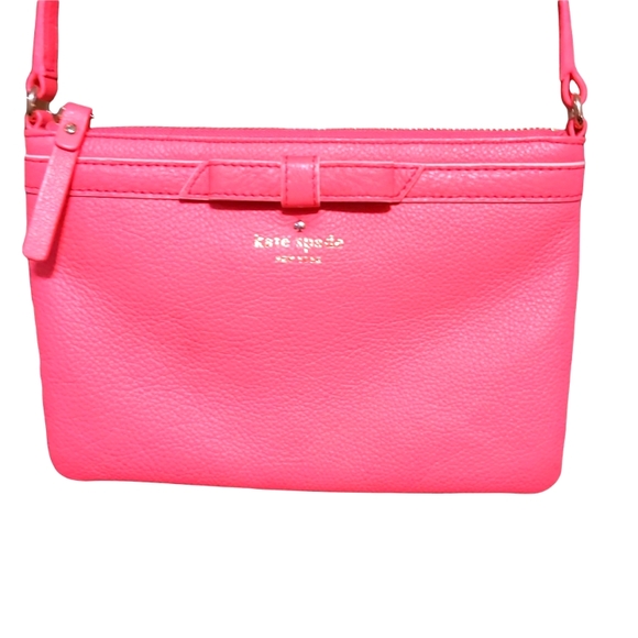 ⭐HOST PICK⭐ Kate Spade New York - Geranium Pink Bow Tarin Crossbody Purse - Picture 7 of 16
